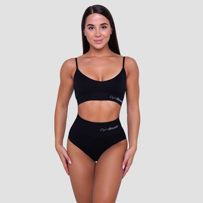Highrise Briefs 2Pack Black - GymBeam M