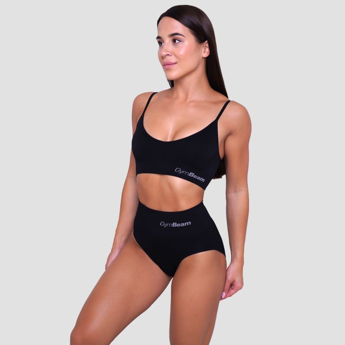 Highrise Briefs 2Pack Black - GymBeam M