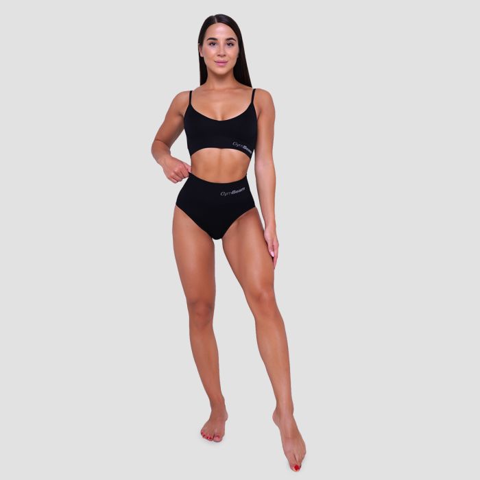 Highrise Briefs 2Pack Black - GymBeam M