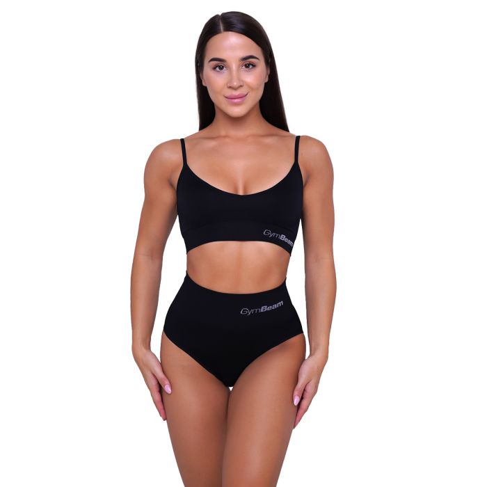 Highrise Briefs 2Pack Black - GymBeam M