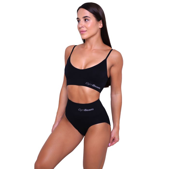 Highrise Briefs 2Pack Black - GymBeam M