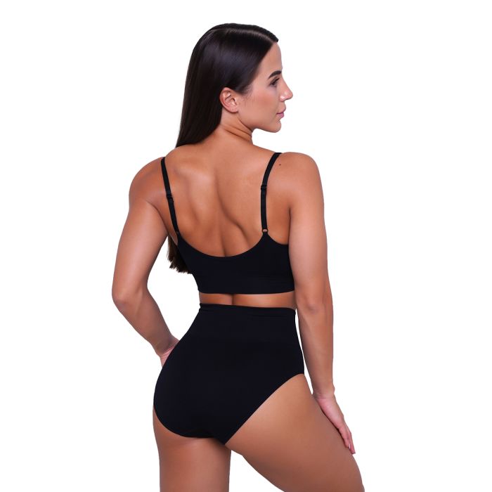 Highrise Briefs 2Pack Black - GymBeam M