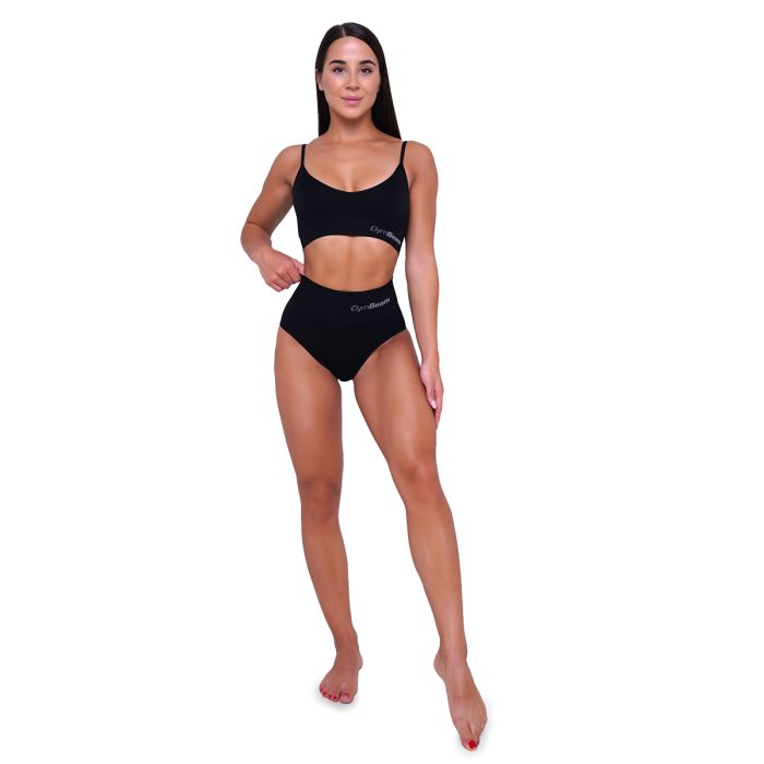 Highrise Briefs 2Pack Black - GymBeam M