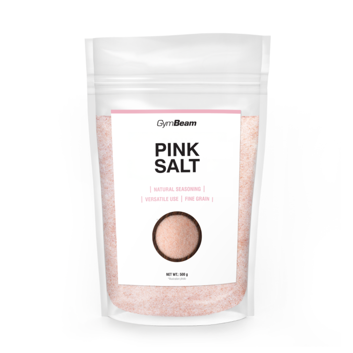 Pink Himalayan salt 500g - fine - GymBeam 500 g