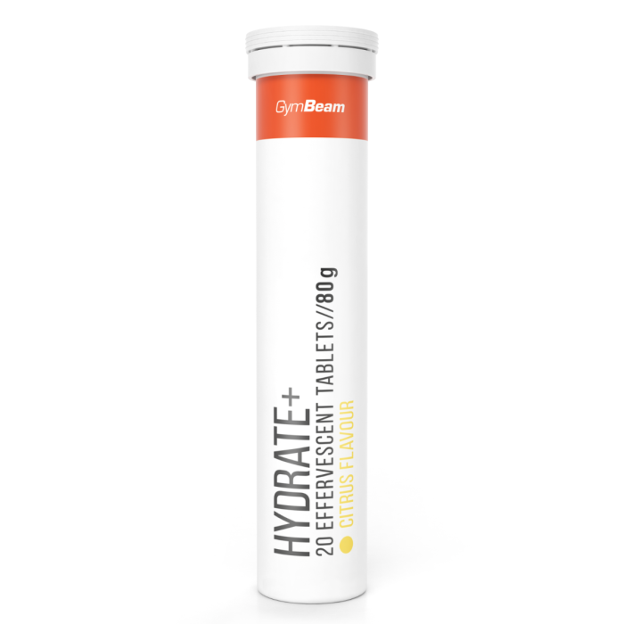 Hydrate+ effervescent - GymBeam citrus - 20 tab