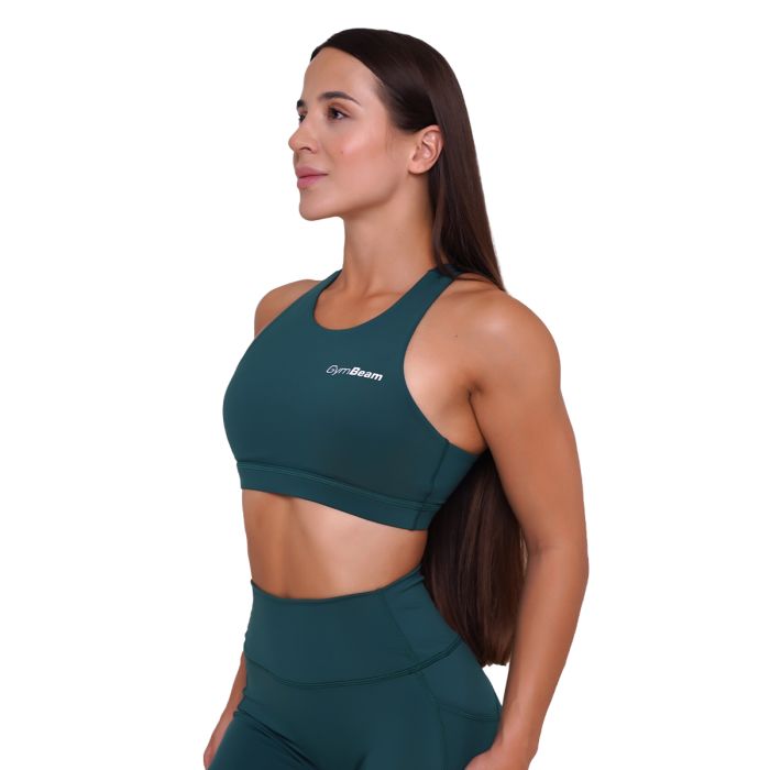 Ignite Sports Bra Dark Green - GymBeam M