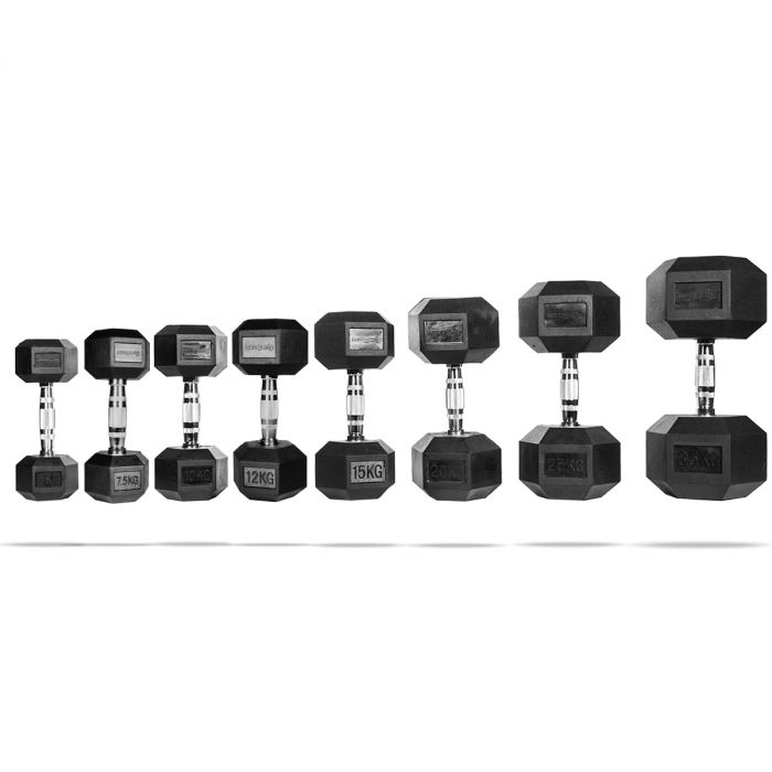 Hexagonal Dumbbell - GymBeam 3 kg - black