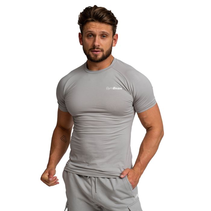 Men‘s Fitted TRN T-shirt Grey - GymBeam M