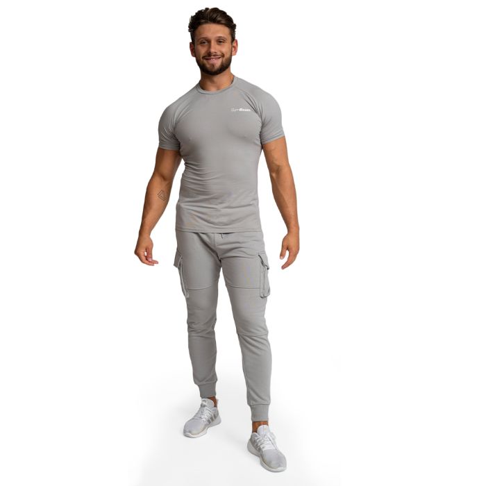 Men‘s Fitted TRN T-shirt Grey - GymBeam M