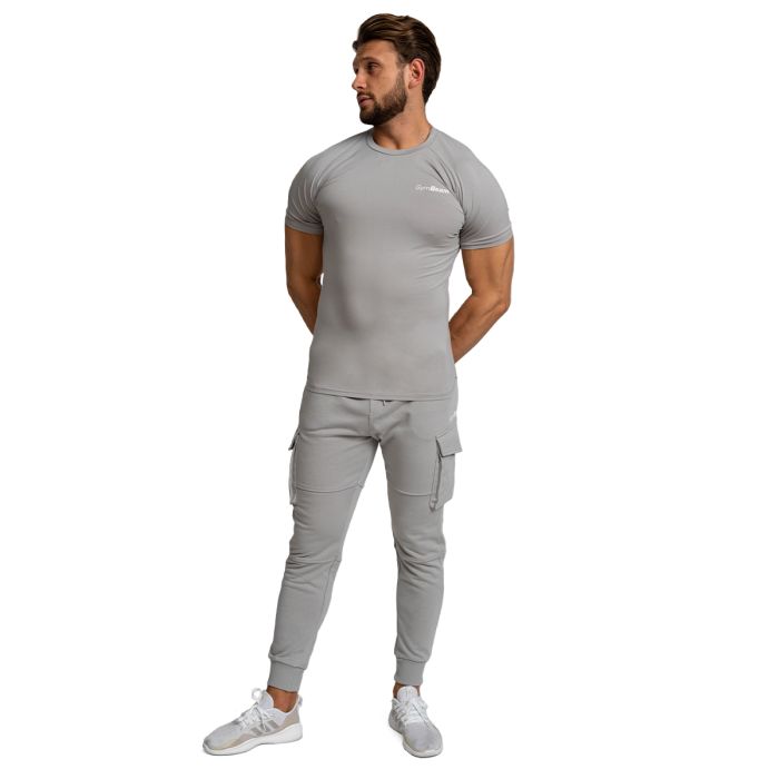 Men‘s Fitted TRN T-shirt Grey - GymBeam M