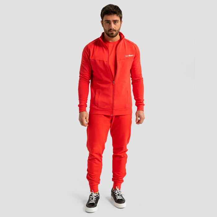 Limitless Zip Up Hoodie Hot Red - GymBeam L