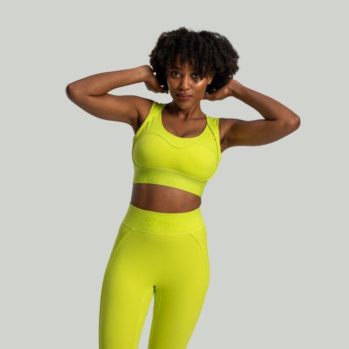 Lunar Sports Bra Chartreuse - STRIX L