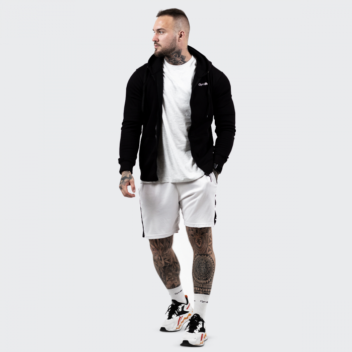 Men‘s Sweatshirt Zipper Hoodie Black - GymBeam XL