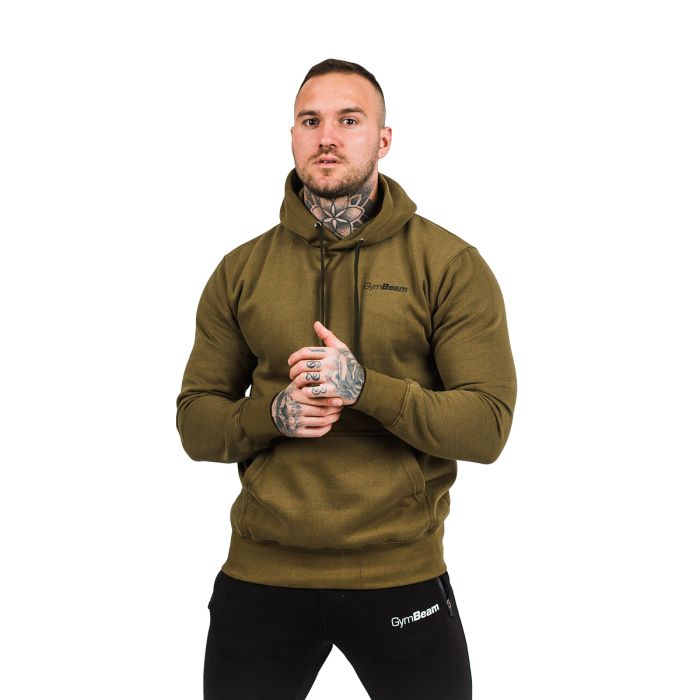 Mikina Athlete Military Green Black - GymBeam L