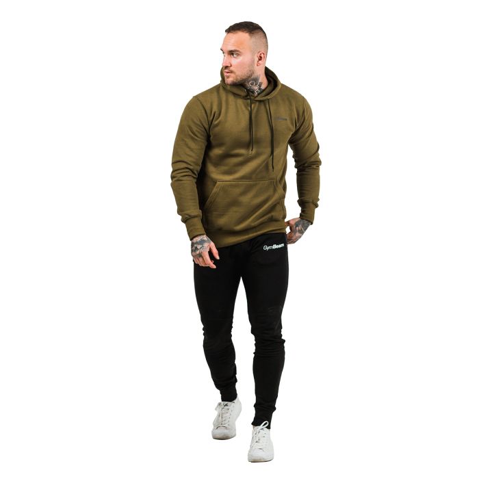 Mikina Athlete Military Green Black - GymBeam L