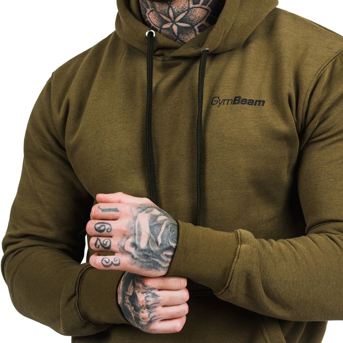 Mikina Athlete Military Green Black - GymBeam L