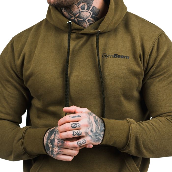Mikina Athlete Military Green Black - GymBeam L