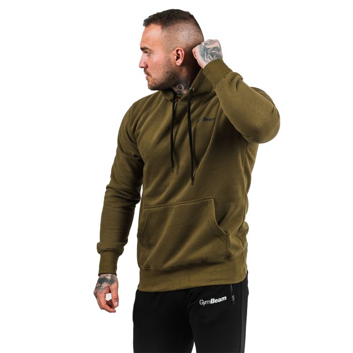 Mikina Athlete Military Green Black - GymBeam L