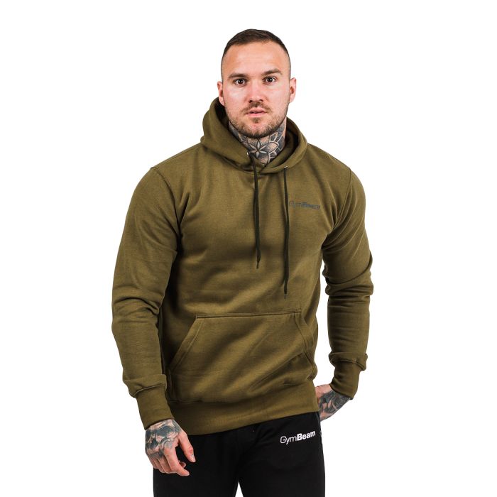 Mikina Athlete Military Green Black - GymBeam L