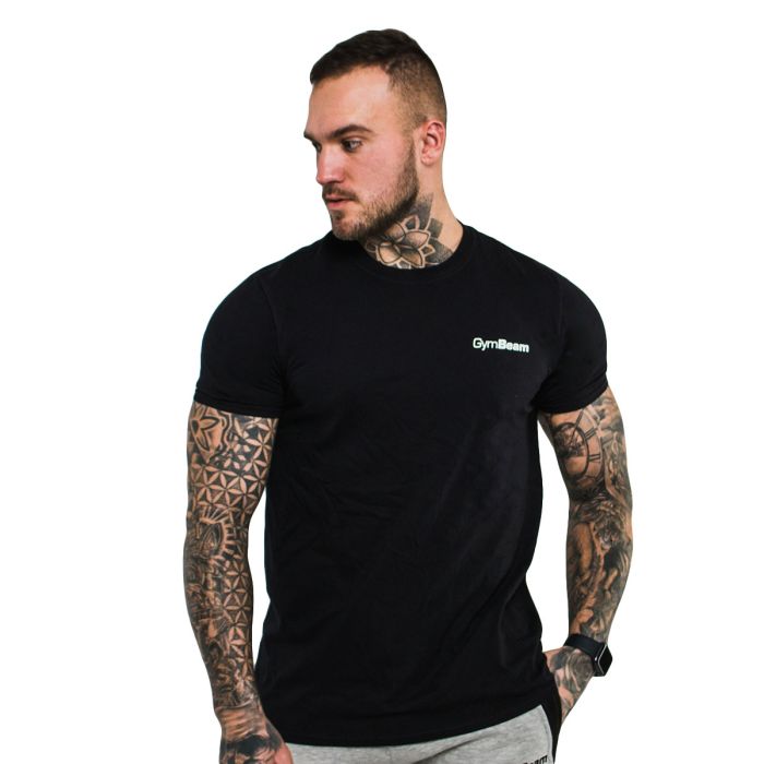 Tričko Basic Black - GymBeam L