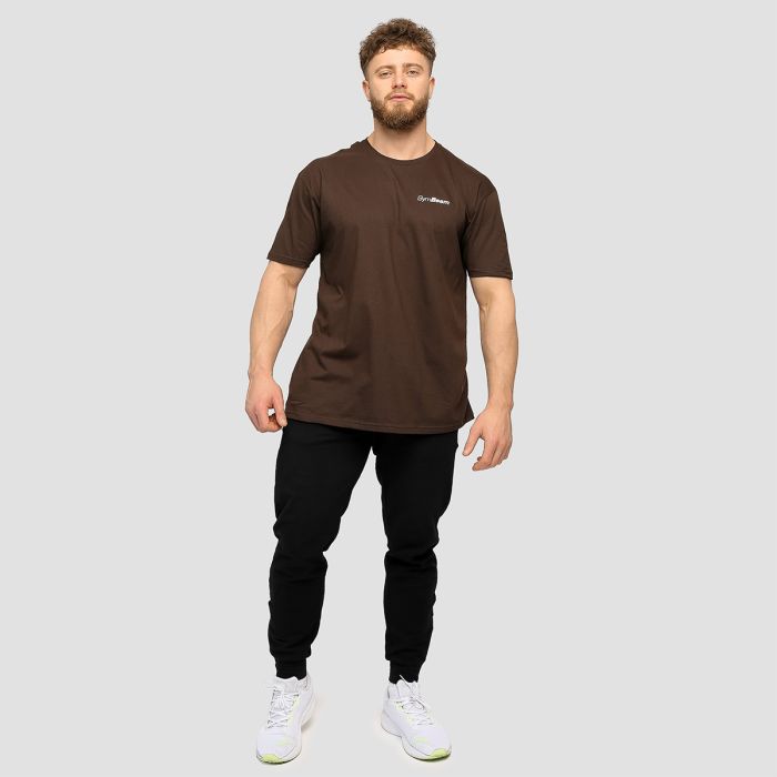 Men‘s Basic T-Shirt Chocolate Brown - GymBeam L