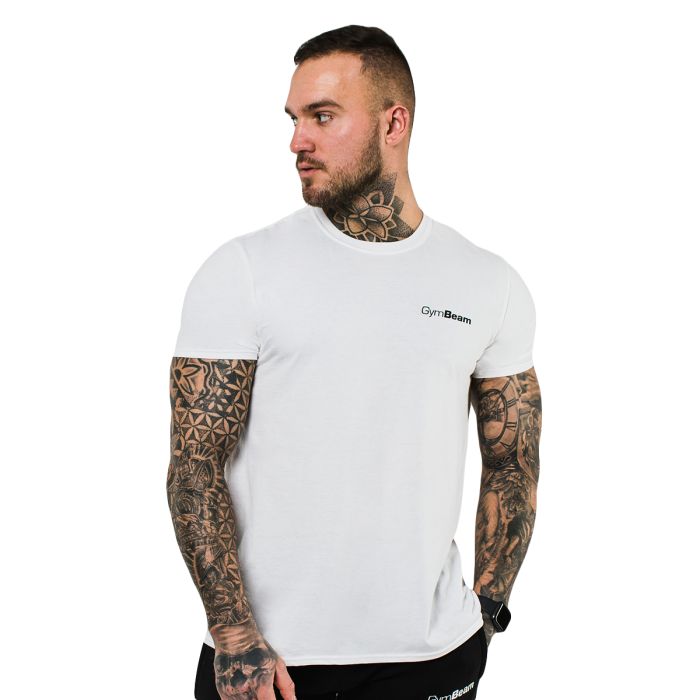 Tričko Basic White - GymBeam L