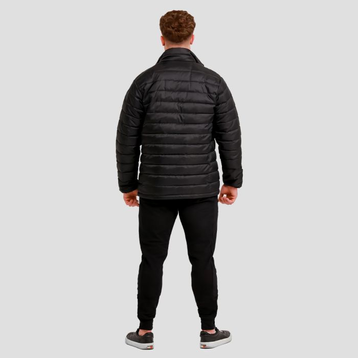 Men‘s Puffer Jacket Black/Orange - GymBeam L