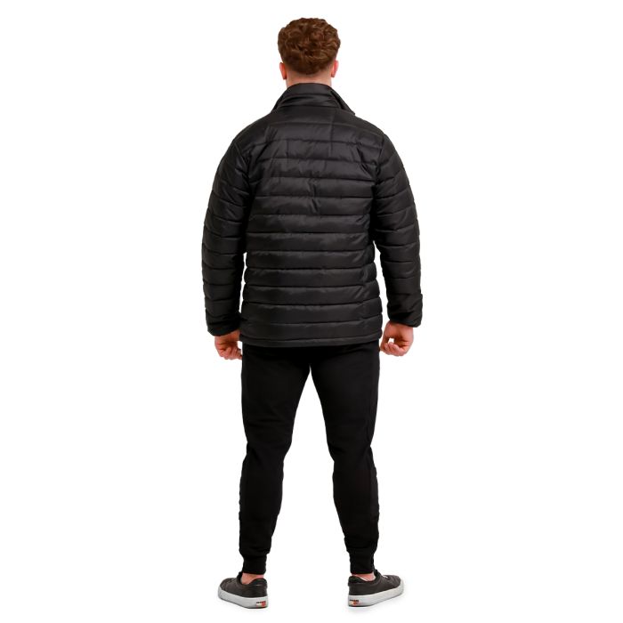 Men‘s Puffer Jacket Black/Orange - GymBeam L