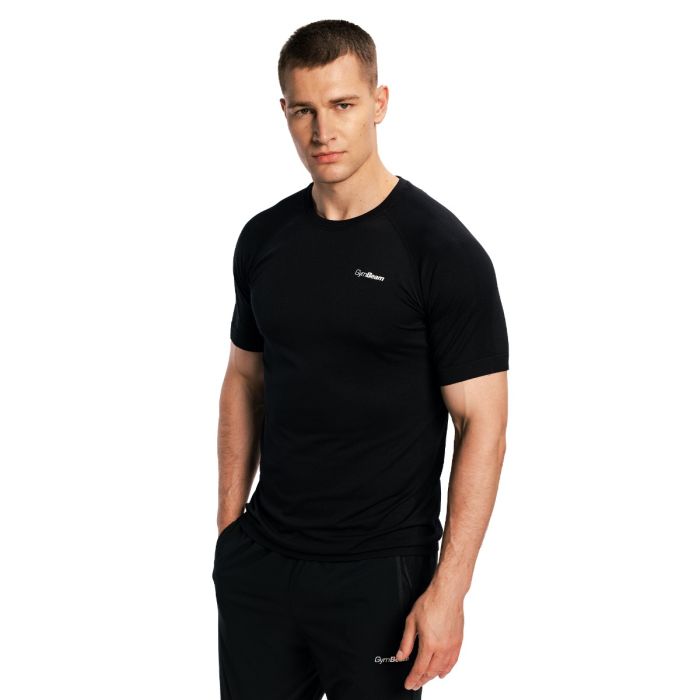 Men‘s Pulse X  Running T-shirt Black - GymBeam M