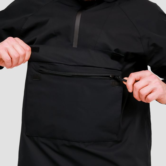 Men‘s Rain Smock Jacket Black - GymBeam XL