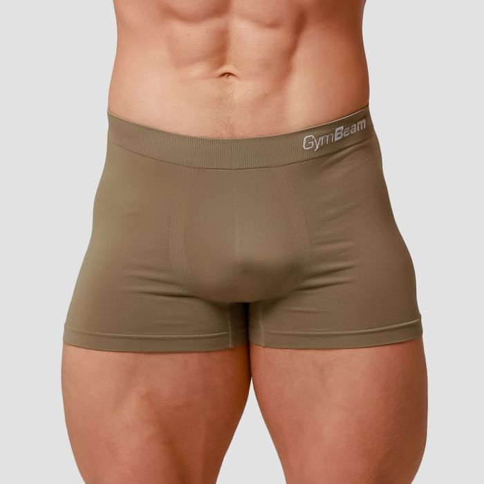 Men’s Seamless Boxers 2Pack Army - GymBeam XL