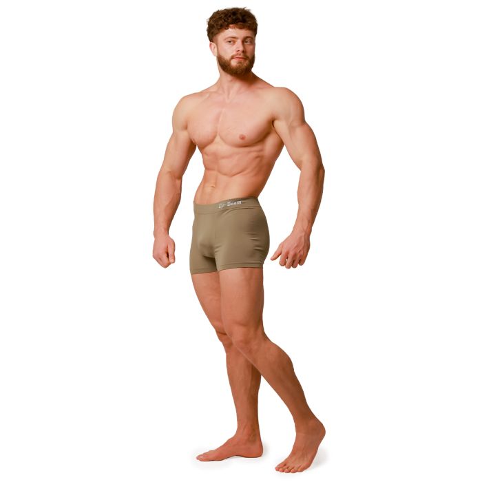 Men’s Seamless Boxers 2Pack Army - GymBeam XL
