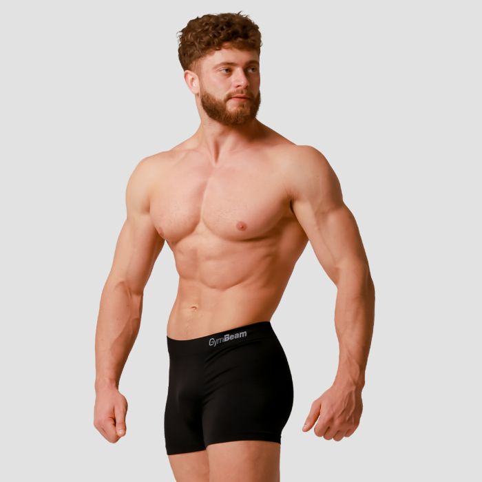 Men’s Seamless Boxers 2Pack Black - GymBeam XL