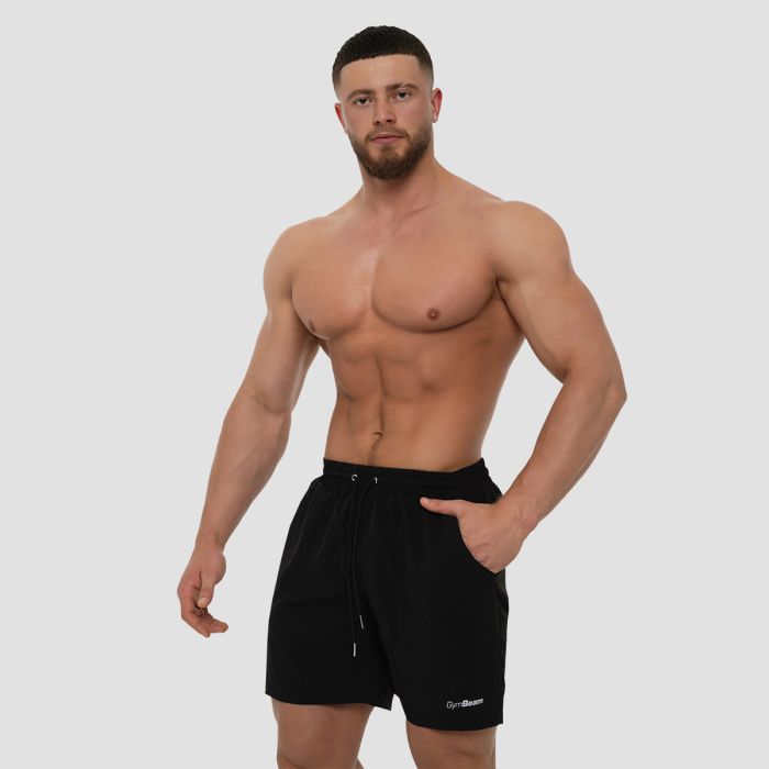 Men‘s Swim Shorts Black - GymBeam L