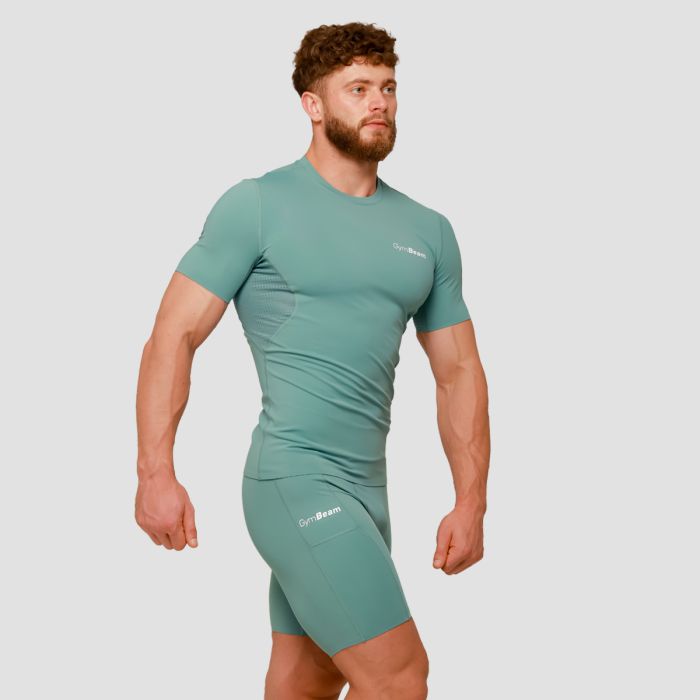 Mid Compression T-shirt Blue - GymBeam M