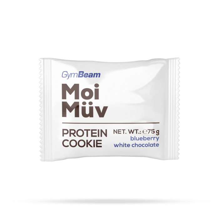 MoiMüv Protein Cookie - GymBeam lemon and white chocolate - 75 g