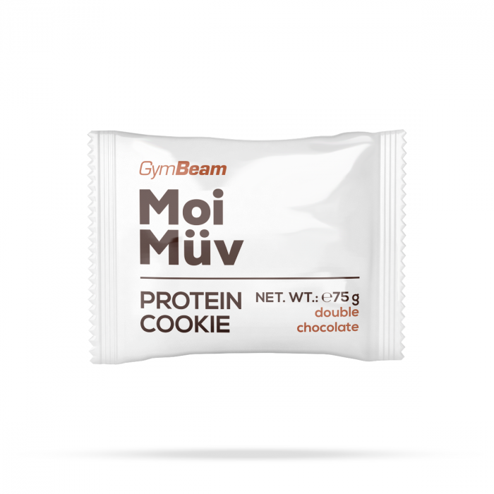 MoiMüv Protein Cookie - GymBeam lemon and white chocolate - 75 g