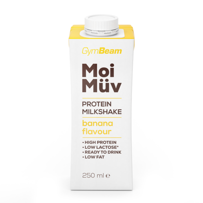 MoiMüv Protein Milkshake - GymBeam 250 ml - banana
