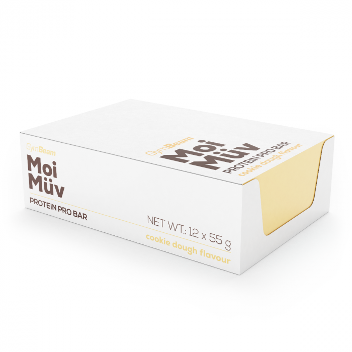 MoiMüv Protein Pro Bar - GymBeam 55 g - cookie dough