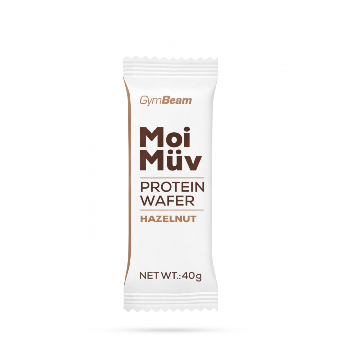 MoiMüv Protein Wafer - GymBeam 40 g - hazelnut