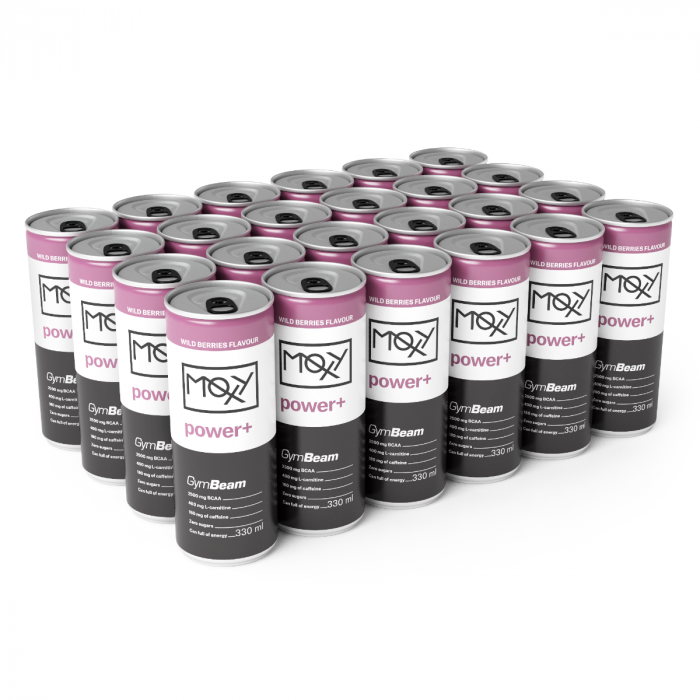 Moxy Power+ Energy Drink 330 ml - GymBeam mango maracuja - 330 ml