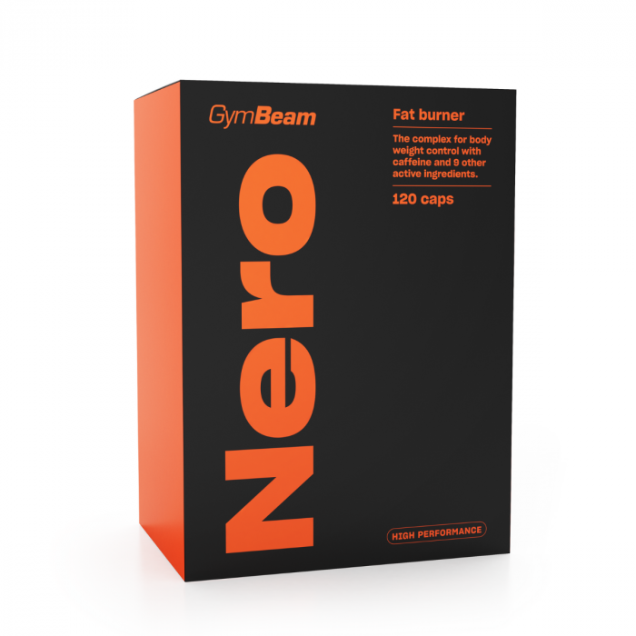 Spaľovač tukov Nero - GymBeam unflavored - 120 caps