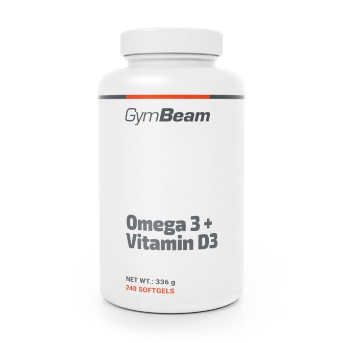 Omega 3 + Vitamin D3 - GymBeam 240 caps - 00