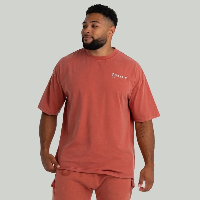 Oversized Tee Washed Terra - STRIX L