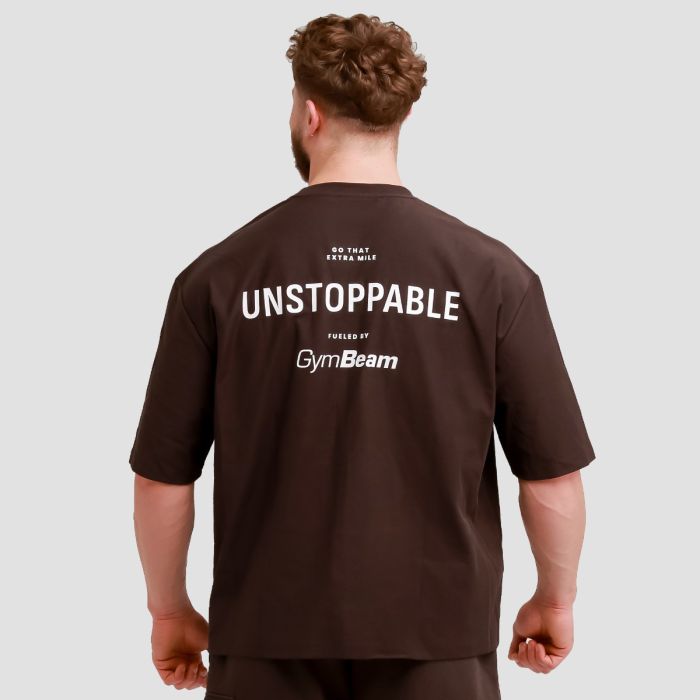 Oversized Unstoppable T-shirt Brown - GymBeam M