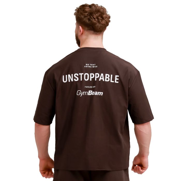 Oversized Unstoppable T-shirt Brown - GymBeam M
