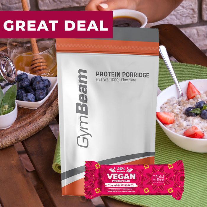 Protein Porridge 1000 g - GymBeam 1000 g - cocoa