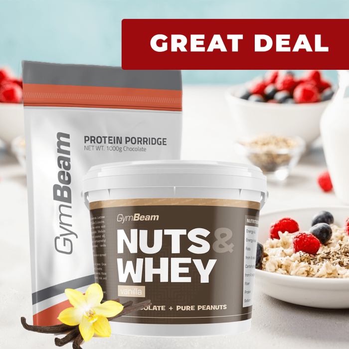 Protein Porridge 1000 g - GymBeam 1000 g - cocoa