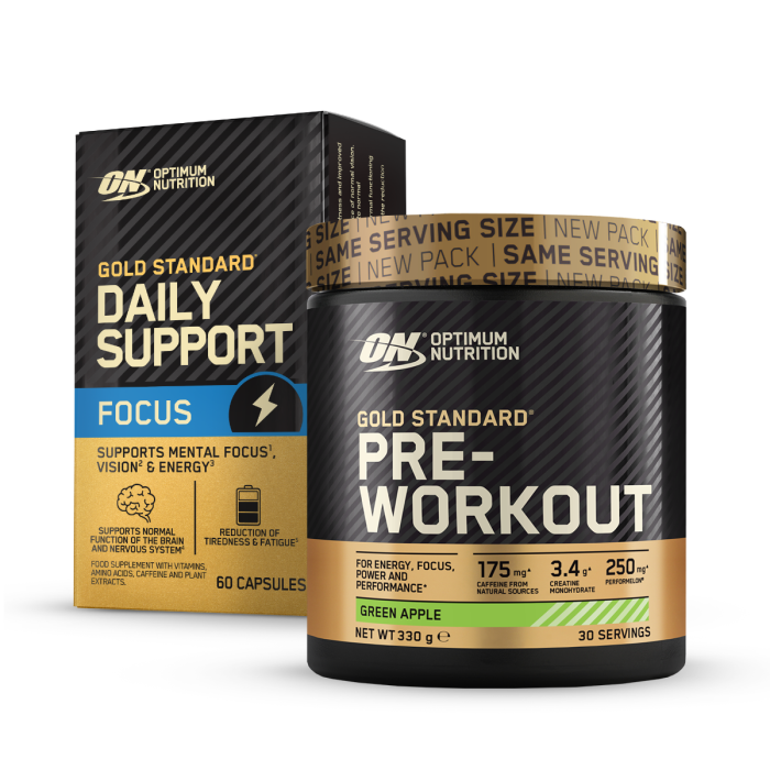 Predtréningový stimulant Gold Standard Pre-Workout - Optimum Nutrition green apple