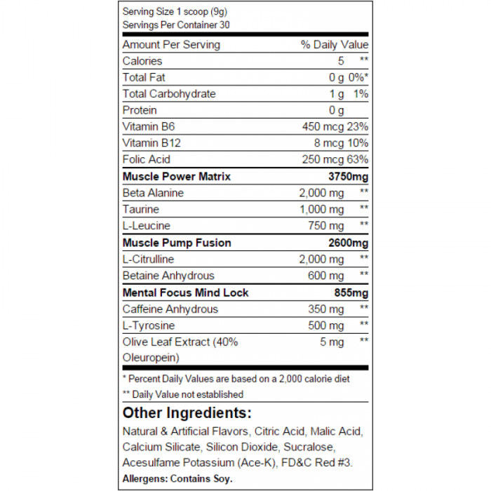Predtréningový stimulant The Shadow 270 g - JNX Sports green apple